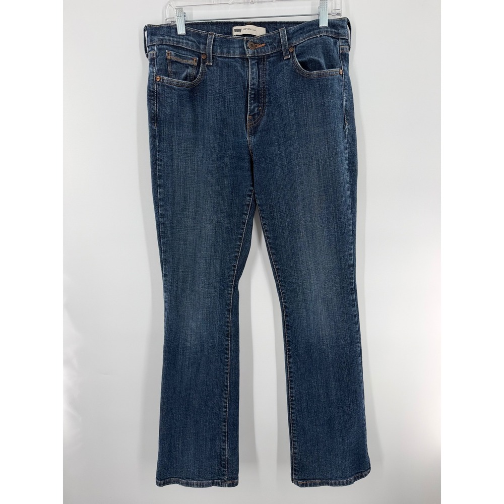 Levis 515 Boot Cut Jeans Womens 12M Medium Wash Blue Denim Mid Rise Stretch